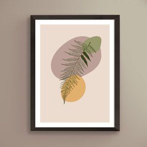 Modern Minimalist Abstract Nature Boho Wall Art Print Home Decor [No Fra…